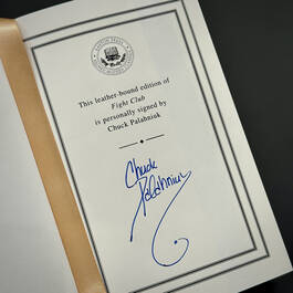 3168 Fight Club Palahniuk signed title page