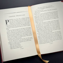 3998069 the red badge of courage&nbsp; stephen crane satin ribbon