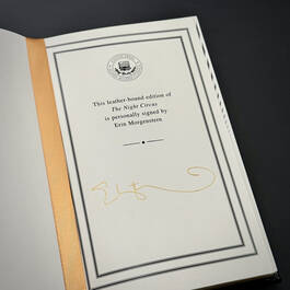 3242 night circus morgenstern author signature