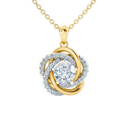 Perfectly Paired Love Knot Pendant with FREE Matching Earrings 4922 0098 b pendant