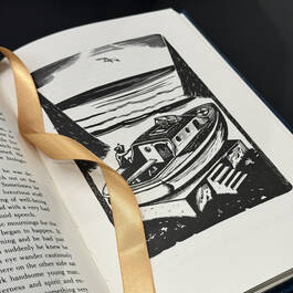 3969 Novels Stories Steinbeck satin ribbon 1