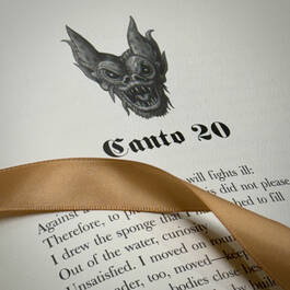 3705 dantes purgatorio archival paper satin ribbon