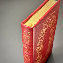 3998062 the autobiography of benjamin franklin&nbsp; benjamin franklin gilded page