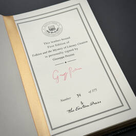 0875378 tolkien & the mystery of literary creation giuseppe pezzini author signature