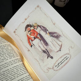 3557 Jane Austen Novels satin ribbon 1