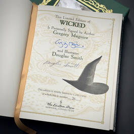6533 wicked, deluxe edition gregory maguire author signature numbered