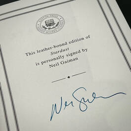 3005 Gaiman Stardust signature title page