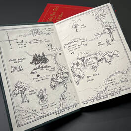 3957 Winnie the Pooh A A Milne map