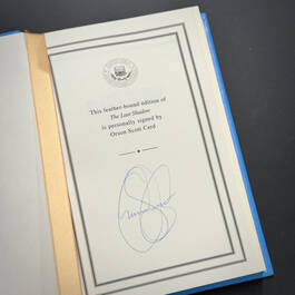 3940 the last shadow orson scott card author signature