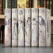 3557 Jane Austen Novels spines