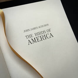 3975 the birds of america audubon title page