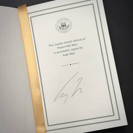 3876 project hail mary andy weir author signature