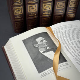 0338 abraham lincoln sandburg satin ribbon2