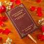 How Do I Love Thee Customized Leather Book, LPB 5351 vday location a
